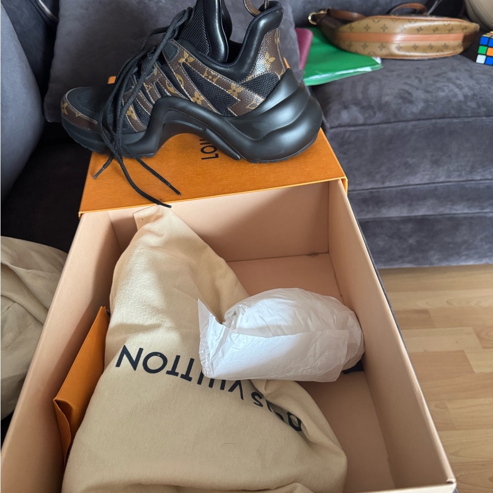 Louis Vuitton Black and Brown Sneakers